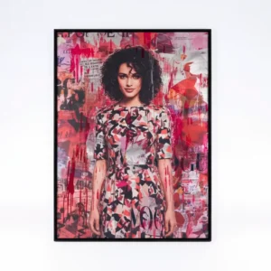 Custom 3D Relief Varnish Aluminum Metal Plate Poster for Modern Art Display