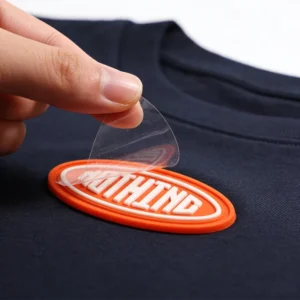 Custom 3D Silicone Heat Transfer Garment Labels Iron-On Patches for Clothes and Bags