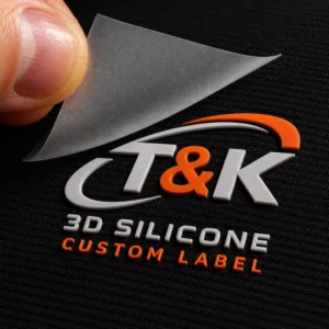 Custom 3D Silicone Heat Transfer Label Raised Logo Patch Soft Flexible Washable for Clothing and Sportswear