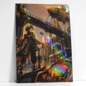 Custom 3D Varnish Art Print Metallic Holographic Raised Spot UV Digital Illustration Fanart Posters
