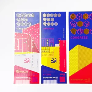 Custom 3D Varnish Embossed Foil Spot UV Leaflet Manual Booklet Brochure Ticket Book Printing Service