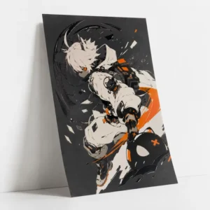 Custom 3D Varnish Raised Spot UV Multi-Layer Anime Art Print Poster