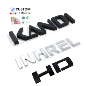 Custom 3D Waterproof Self-Adhesive ABS Car Nameplate Logo Decal