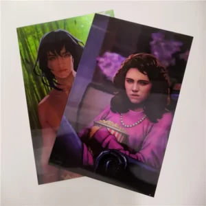 Custom 3d Lenticular Flip Holographic Manga Pictures Dragon Ball Z Goku Messi Ronaldo 3d Anime Poster with Frame