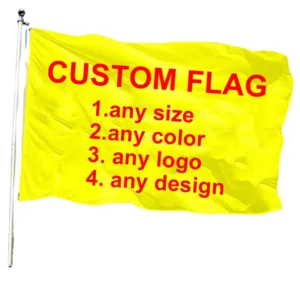 Custom 3×5 ft Eco-Friendly Bright Color Digital-Printed Polyester Banner Flag