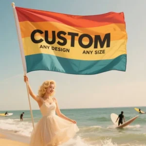 Custom 3x5ft Digital 100% Polyester Double-Sided Canvas Header Outdoor Flying Banner