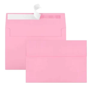 Custom 5×7 A7 Pink Wedding and Business Invitation Envelopes Kraft Paper Cash Envelopes