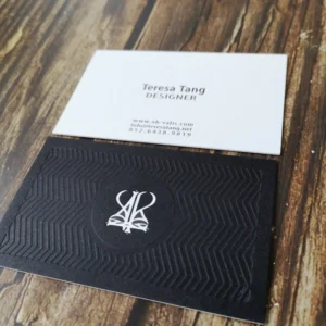 Custom 600 GSM Stock Letterpress Offset Paper CMYK Black White Business Card Printing