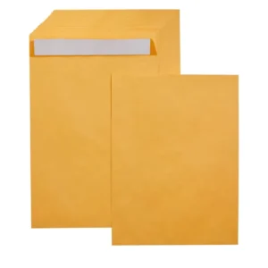 Custom 6×9 Inch Brown Kraft Peel-and-Seal Self-Adhesive Catalog Mailing Envelopes