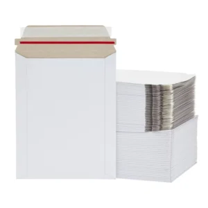 Custom 7 x 9 Inch Cardboard Rigid Mailers with Self-Adhesive Seal for Photos, Documents, and Letters