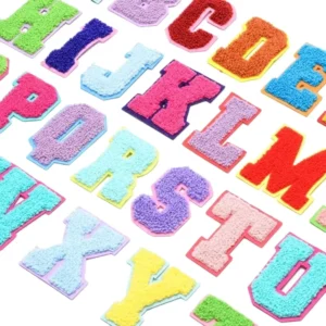 Custom 7cm High Cloth Stickers Decorative Chenille Sew-on Patches for Clothing