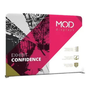 Custom 8 × 8 Pipe and Drape Tension Fabric Trade Show Backdrop Display