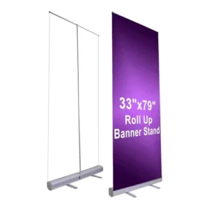 Custom 85×200 Aluminum Frame Portable Printed Roll-Up Banner