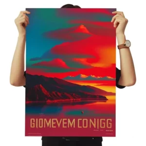 Custom A0 A1 A2 A3 A4 Paper Poster RGB Colorful Movie Music Business Film Product Promotion Printing