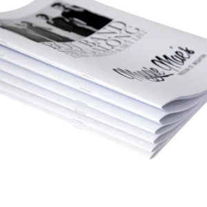 Custom A3 A4 A5 Art Paper Offset Printed Book Brochure Leaflet Menu Flyers Catalogue Wire Binding