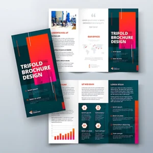 Custom A3 A4 A5 Color Advertising Folded Flyer, Brochure, and Leaflet Printing