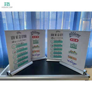 Custom A3 A4 Roll-Up Banner Stand Display Trade Show Retractable Banner Promotion Sign