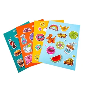 Custom A4 A5 A6 Adhesive Paper Planner Stickers Kiss-Cut Sticker Sheet for Kids