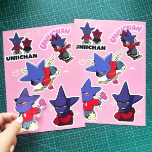 Custom A4/A5 Adhesive Vinyl Waterproof Eco-Friendly Anti-UV Kiss-Cut Sticker Sheets