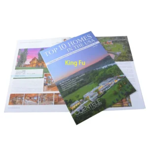 Custom A4 A5 Catalog Magazine Softcover Staple Book Printing Paper Paperboard