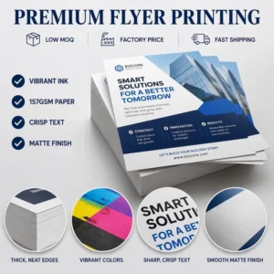 Custom A4 A5 Double-Sided Business Flyer and Catalog Printing, Matte UV Finish