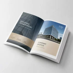 Custom A4 A5 Full-Color Brochure Catalogue Booklet Printing Service