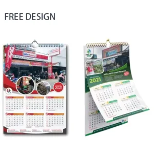Custom A4 Cardboard Desktop Wall Calendar with Offset Printing, Hot Stamping, and Carton Packaging