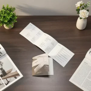 Custom A4 Tri-Fold Brochures Catalogs CMYK Printing Business and Medical Flyers Perfect Binding Offset Paperboard Design