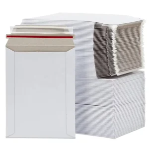 Custom A5 A4 6×9 White Kraft Paper Rigid Mailer Envelope Self-Seal