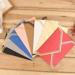 Custom A5 A7 Invitation Pearl Paper Card Envelopes