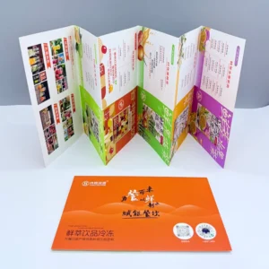 Custom A5 Tri-Fold Perfect Binding Digital Printing Full-Color Multi-Page Hard Cover Coated Paper Brochures and Company Catalogs