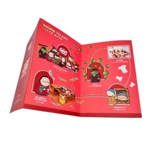 Custom A6 500PCS Promotional Flyers 157g Offset Paper Folding Brochure