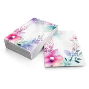 Custom A6 Business Flyers Waterproof Glossy Coating Full Color Mini Promotional Flyers Leaflets