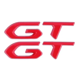 Custom ABS Plastic GT Car Hood Emblem Letters with Self-Adhesive