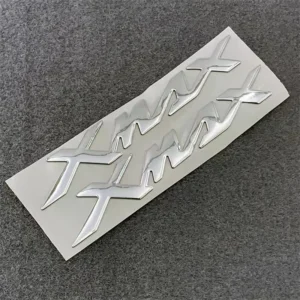 Custom ABS Waterproof 3D Rear Car Badge Sticker, Injection-Plated