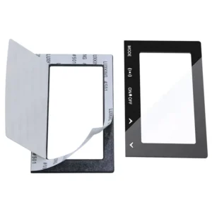 Custom Acrylic PMMA Graphic Overlay Label Sticker Matte Glossy UV Silk Screen Print Transparent Window CNC Cutting Adhesive OEM