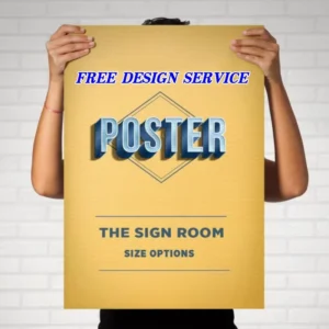 Custom Adhesive Advertising Poster Printing, Bond Paper, A0 A2 A3 Large Sizes, Product Business Photo Posters