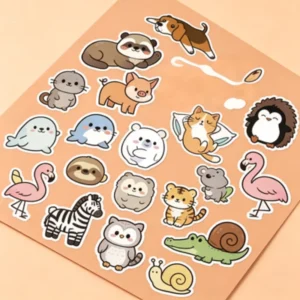 Custom Adhesive Decorative Sticker Sheets, Assorted Patterns for Gift Wrapping, DIY Crafts, and Scrapbooking