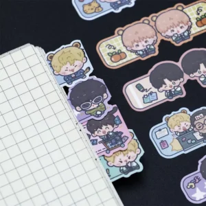 Custom Adhesive Die-Cut Cute Sticker Sheet Waterproof Paper Personalized Vinyl Sticker