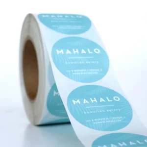 Custom Adhesive Roll Vinyl Round Labels
