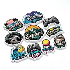 Custom Adhesive Vinyl Logo Stickers Die Cut Labels