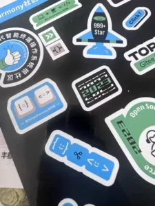Custom Adhesive Waterproof Stickers with QR Code and Logo