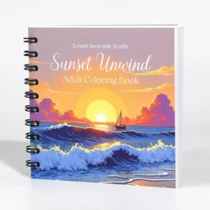 Custom Adult Coloring Book with Spiral Binding