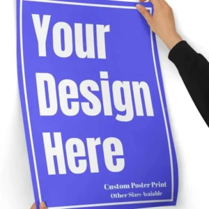 Custom Advertising A0 A1Large Waterproof Wall Photo Posters Printing Service 24×36 Adhesive Poster Prints Manufacturer