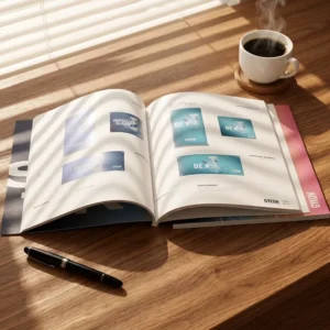 Custom Advertising Brochure Company Profile Menu Printing Professional Catalogue Manufacturing Coated Offset Printing Cardboard