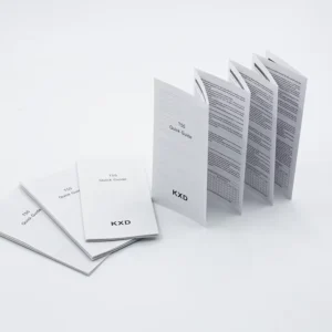 Custom Advertising Paper Folded Leaflet Flyer Watch Warranty Card Gratitude Card Instruction Book