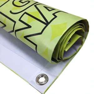 Custom Advertising Size Picture Design Background Spray-Printed PVC Vinyl/Fabric Outdoor Banner with Custom Drawing