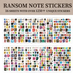 Custom Aesthetic Journaling Sticker Sheet Set