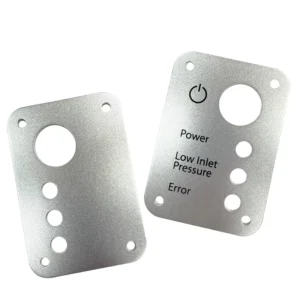 Custom Aluminum Laser Cutting Parts Fabrication High Precision Sheet Metal with Screen Printing Logo for Electronic Plates