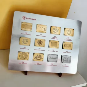 Custom Aluminum Magnesium Hot Foil Embossing Dies Brass Foil Blocks Various Patterns Stamp Mould